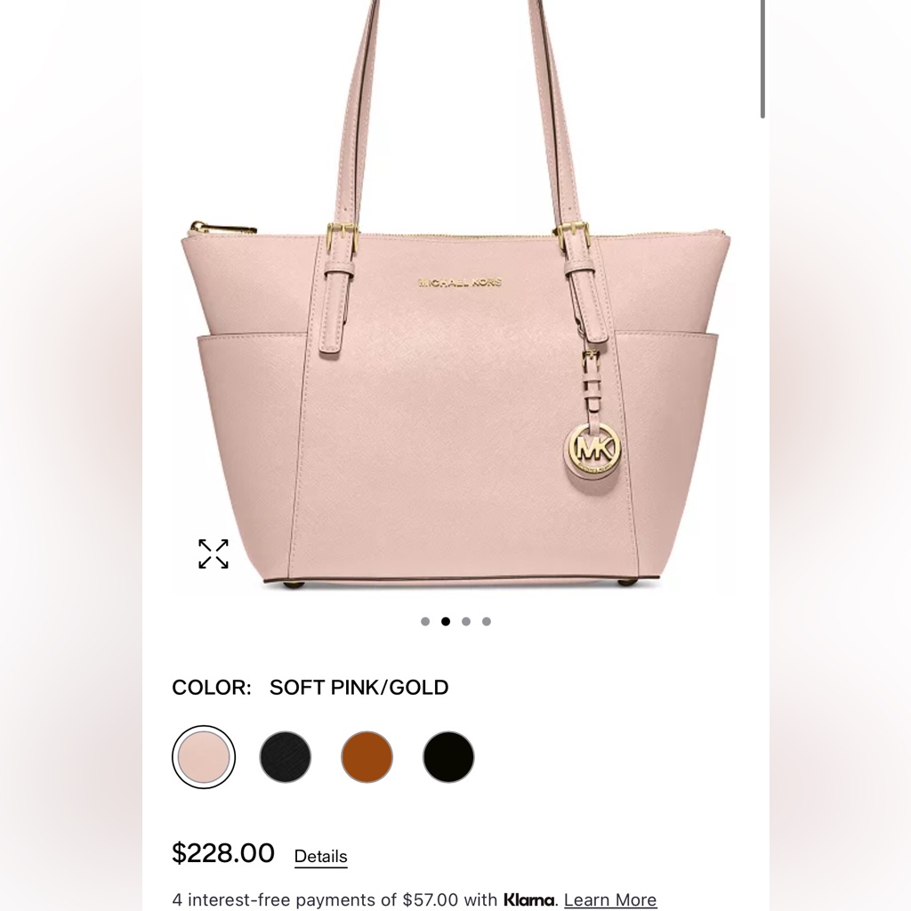 Michael Kors Jet Set East West Top Zip Tote